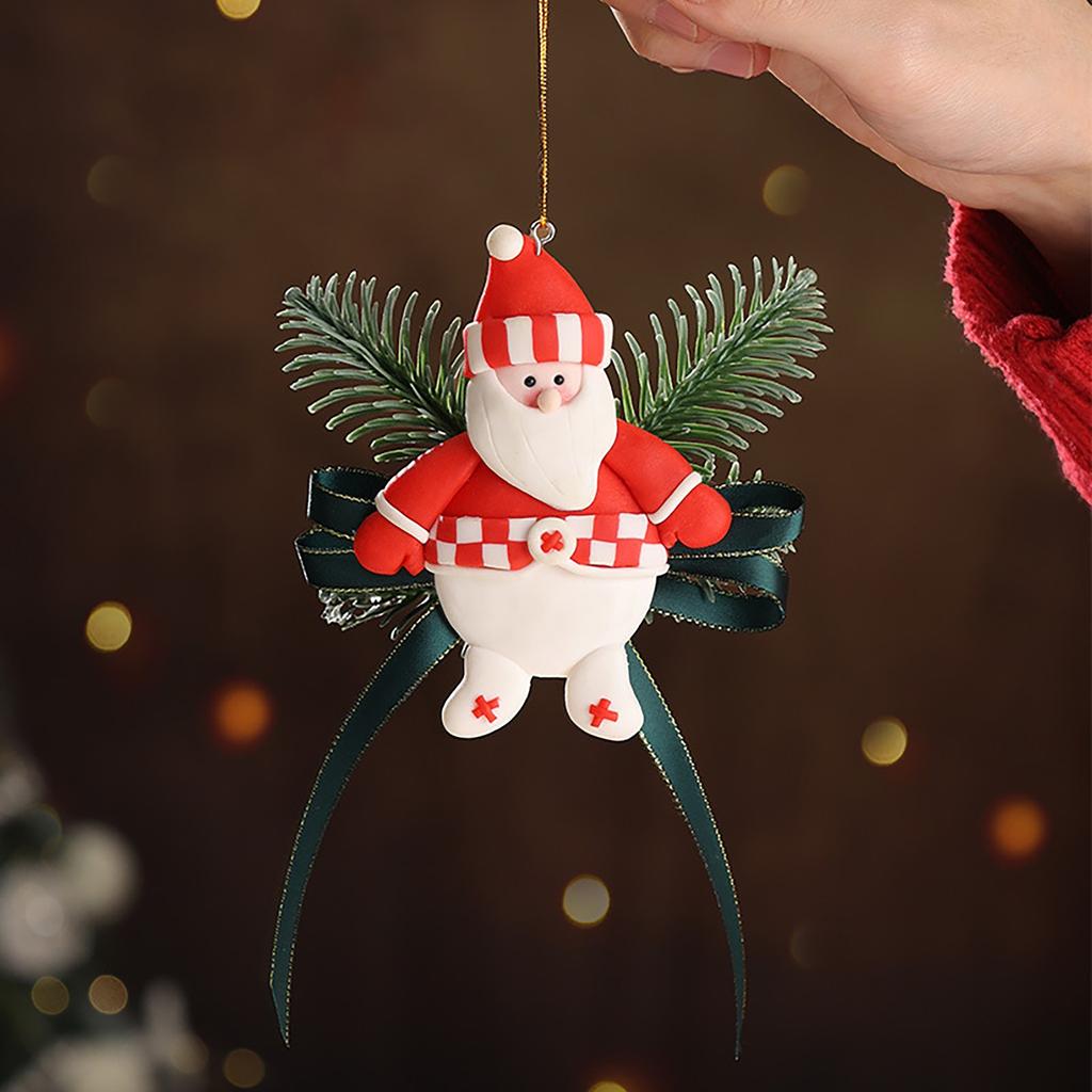 Рождественские подвесные украшения для машин, рождественские колокольчики, подвесные украшения для елки, рождественские украшения для интерьера, снеговики, носки Санты