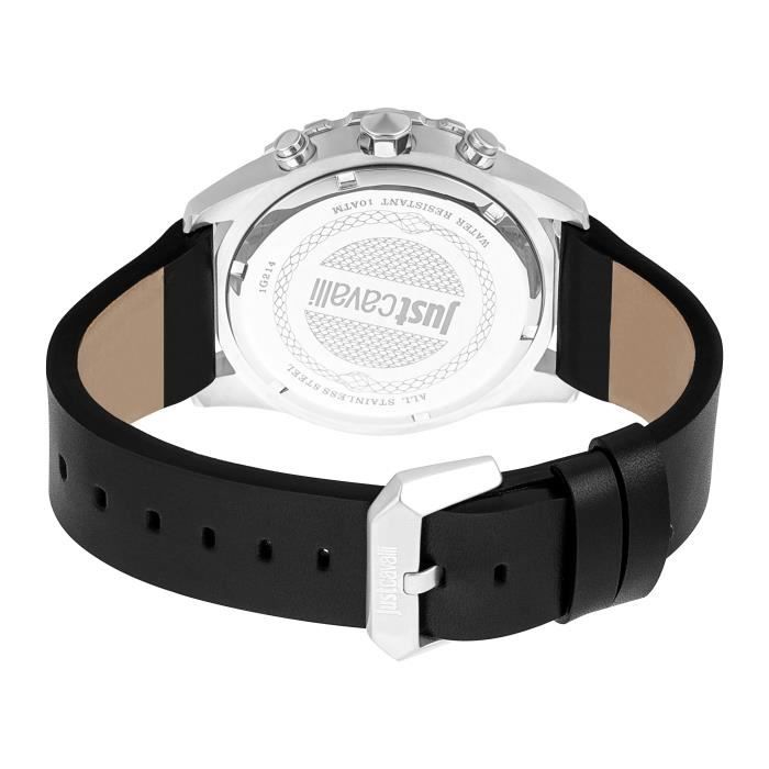 Montre - JUST CAVALLI - JC1G214L0015 - Quartz - Cuir - Noir et Vert