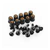 Motorcycle Screen Bolt Fits Ducati Panigale 899 959 1199 1299 5mm 10PCS Motorcycle Windshield Bolt Screw Nut Fastener Kit (Black)