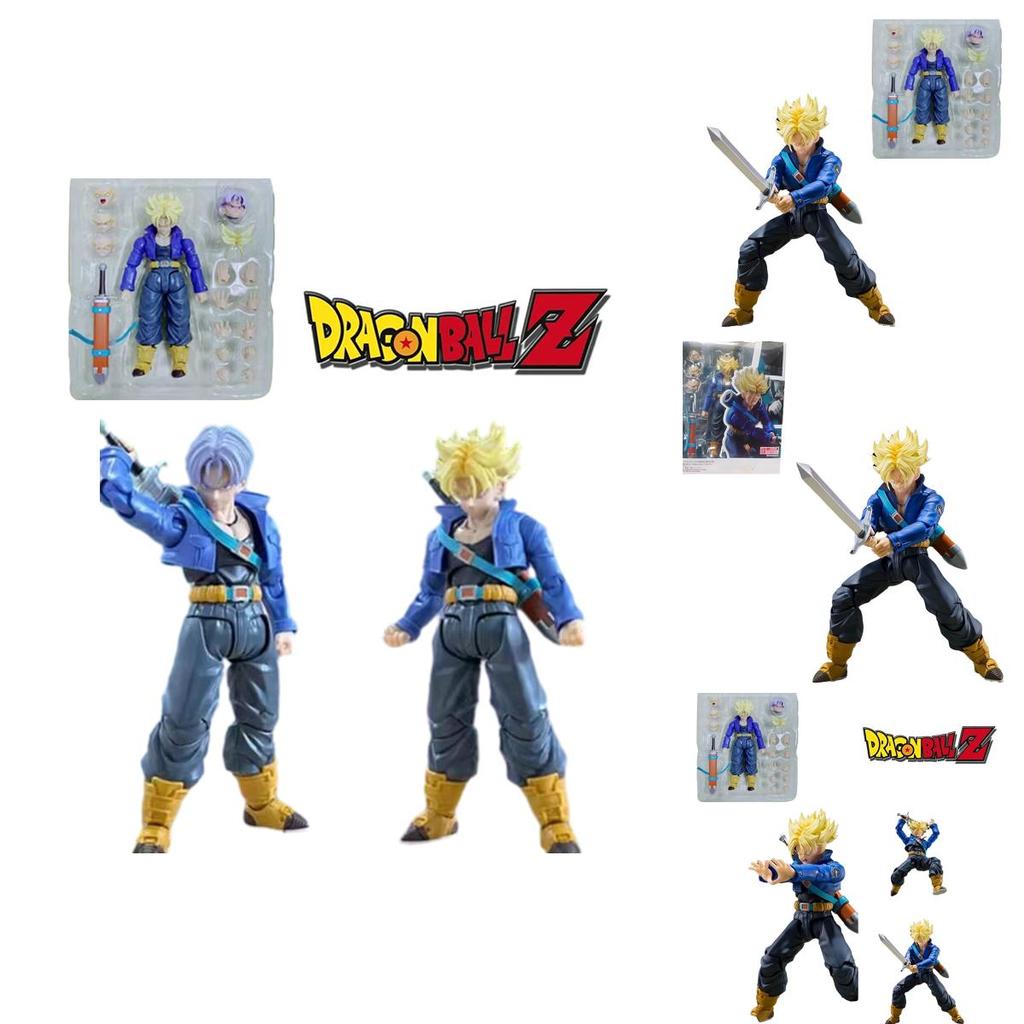 Eco-friendly Pvc Material Super Saiyan Future Teen Trunks Model Figure Height Approximately 15cm
