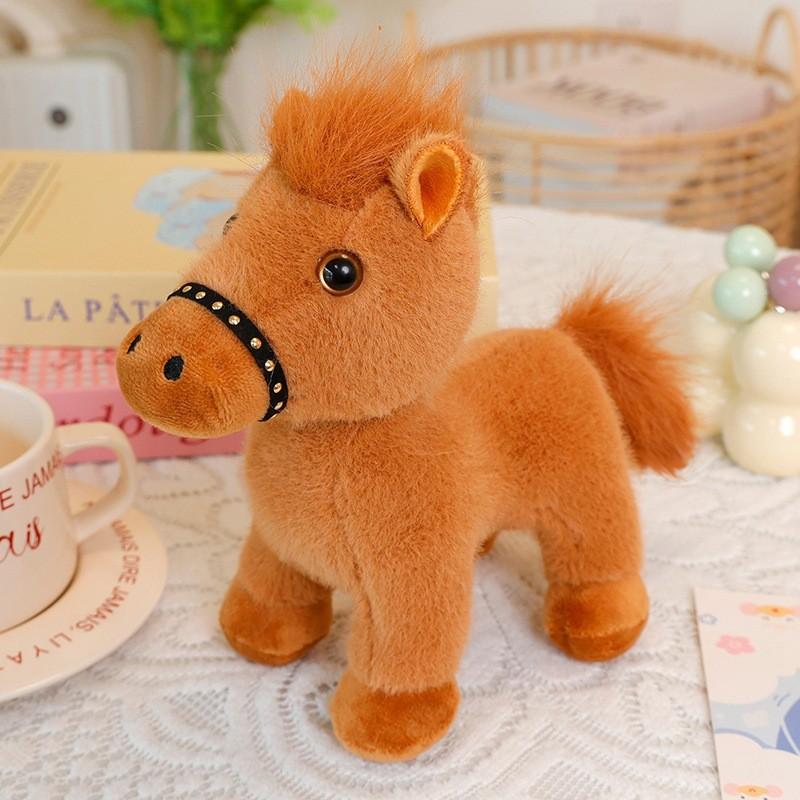 Year Of The Horse Plush Toy With Rotatable Head For Chinese New Year Gifts