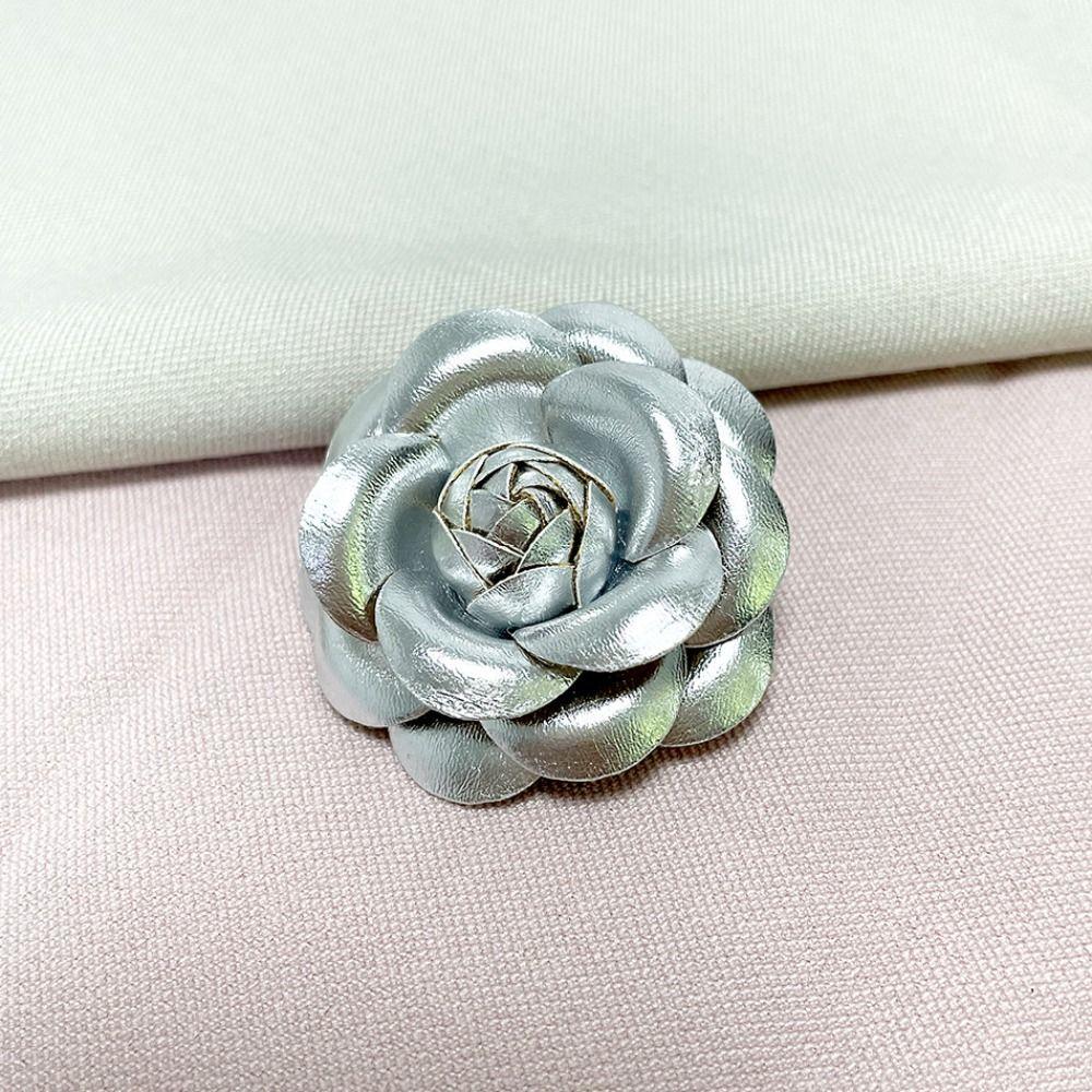 Suit Sweater Coat Camellia Flower Brooches Fabric Handmade Accessories Pin Brooch New Corsage