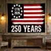 Америка 250-летие Винтажный Флаг Гобелен Патриотический 17762026 Принт Полиэстер Настенное Полотно для Декора Гостиной