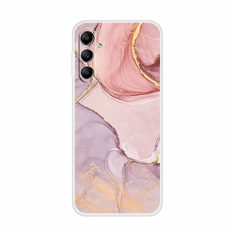 Для Samsung Galaxy A14 A34 A54 5G Мраморный Мягкий Чехол Силиконовый ТПУ Задняя Крышка Телефона Coque для Samsung A 54 34 14 4G Мультяшные Fundas