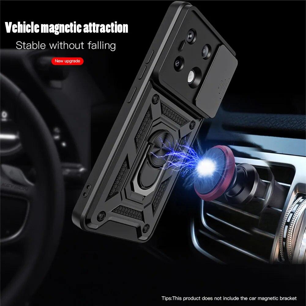 KEYSION Противоударный чехол для Xiaomi POCO X6 Pro M6 Pro, защитное кольцо для камеры, чехол для телефона Redmi Note 13 4G 13 Pro + 5G