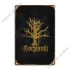 Gorgoroth Norwegian Black Metal Plaque Party Club Wall Plaque Living Room Tin Sign Poster