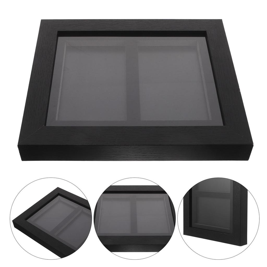 5-Grid Wall Mounted Trading Card Display Frame for Game Cards Baseball Basketball Soccer Football Hockey Psa Clear