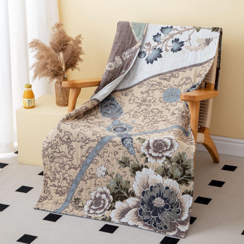 Multi-Layer Gauze Cotton Bath Towel Soft And Comfortable Beach Towel Ethnic Style Sun God Skin-Friendly Water Absorption