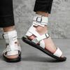Summer White Men's Roman Sandals Luxury Quality Designer Sandals Comfortable Soft Bottom Beach Sandals Sandalias Hombre Verano