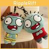 Cute Ugly Zombie Plush Keychain With Voice Activated Sound Pp Cotton Stuffed