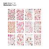 12Pcs/Set Nail Sticker Non-Fading Self-Adhesive Excellent Saturation Valentine DIY Design Decals Manicure Sticker for Manicure