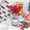10/30Pcs Simulation Berry Reusable Bright Color Red Berry Christmas Ornament