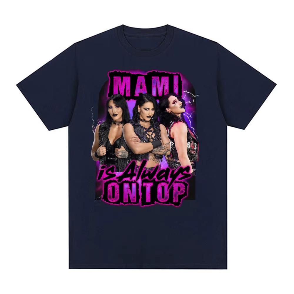 Rhea Ripley Mami Wrestling Wrestler Graphic T Shirt Unisex Unisex Fashion Retro Short Sleeve Tshirt Summer Loose Casual Tees Unisex