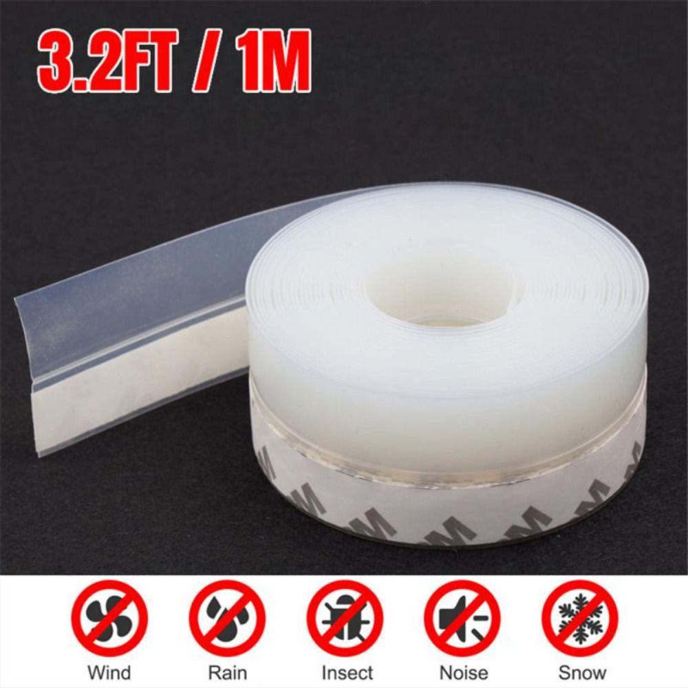 Warm Door Window Seal Rubber Insect Proof Silicone Sealing Tape Door Bottom Seal Strip Windows