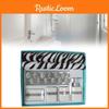 And Shower Curtain Floor Mat Set Bathroom Hook Shampoo Storage Ceramic Tool