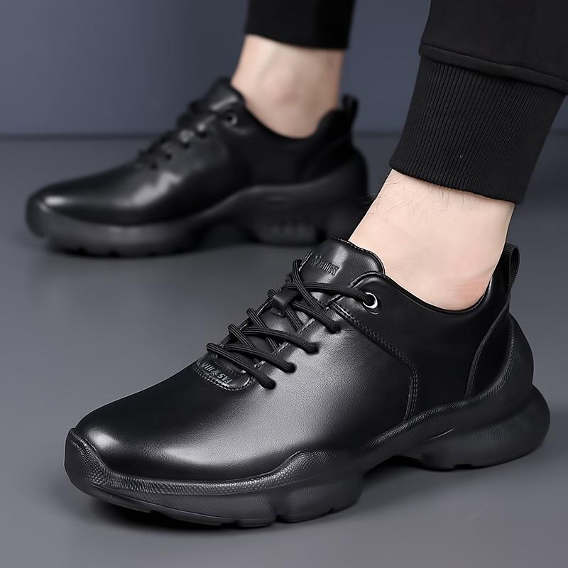 Fashion Versatile Leather Mens Sneakers New Trend Casual Shoes Non-Slip Leisure Male Trainers Leisure Walk Sports Footwear Outdoor Shoes