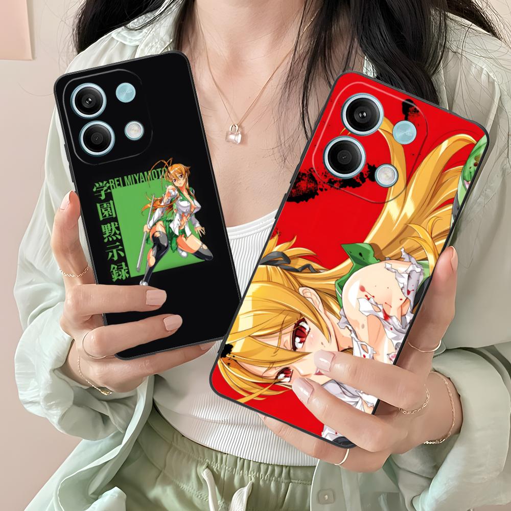 Чехол для телефона Highschool Rei Miyamoto для Xiaomi Redmi Note 14 13 12 11 S Pro Plus 4G 5G Цветная печать Чехол Роскошные мобильные телефоны