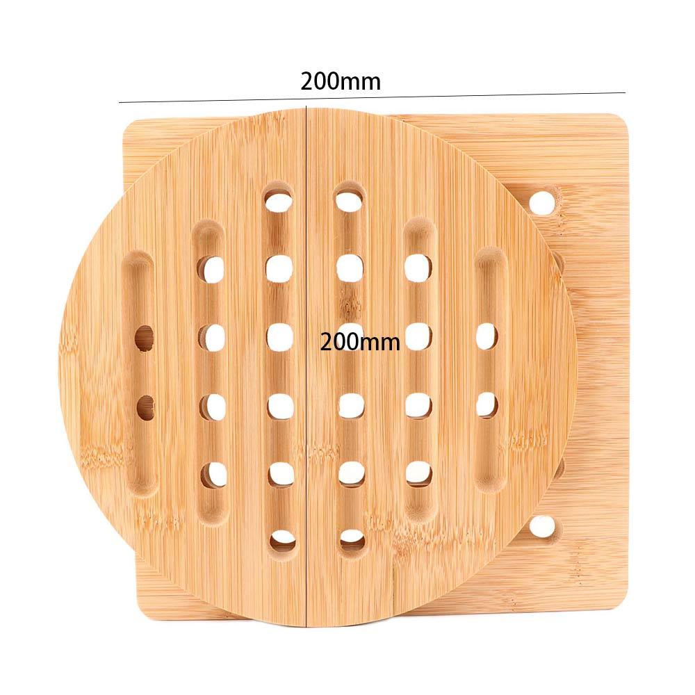 Кухня Натуральный Термостойкий Нескользящий Изоляционный Коврик Держатель для Посуды Подставка под Горячее Подставка для Сковороды