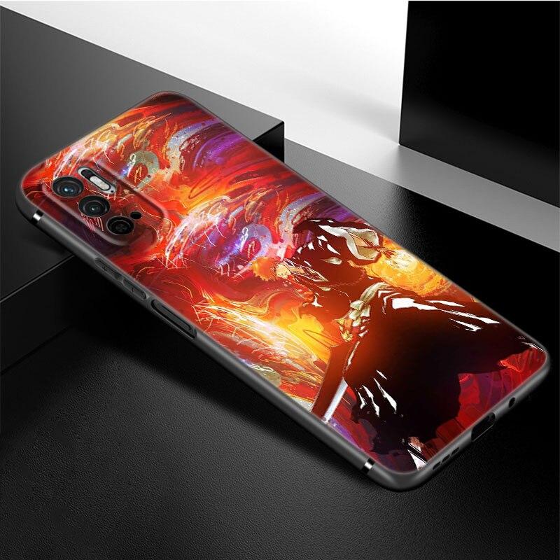 Чехол для телефона с аниме BLEACHS для Xiaomi Redmi Note 11 10 9 8 Pro 11T 5G 10T 10S 9S 9T 9i 9C 9A 8T, мягкий черный чехол из ТПУ, чехол принципиально