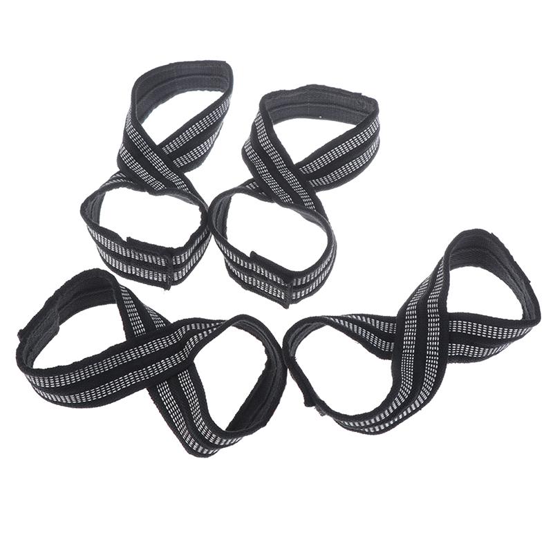 1 пара ремней в форме восьмерки для становой тяги, поднятия тяжестей, шрагов, прочная лента для захвата