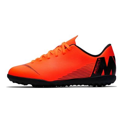 Mercurial Vapor 12 Club Turf Нескользящие Амортизирующие Низкие Футбольные Бутсы Детские Футбольные Бутсы Оранжевый Черный AH7355-810