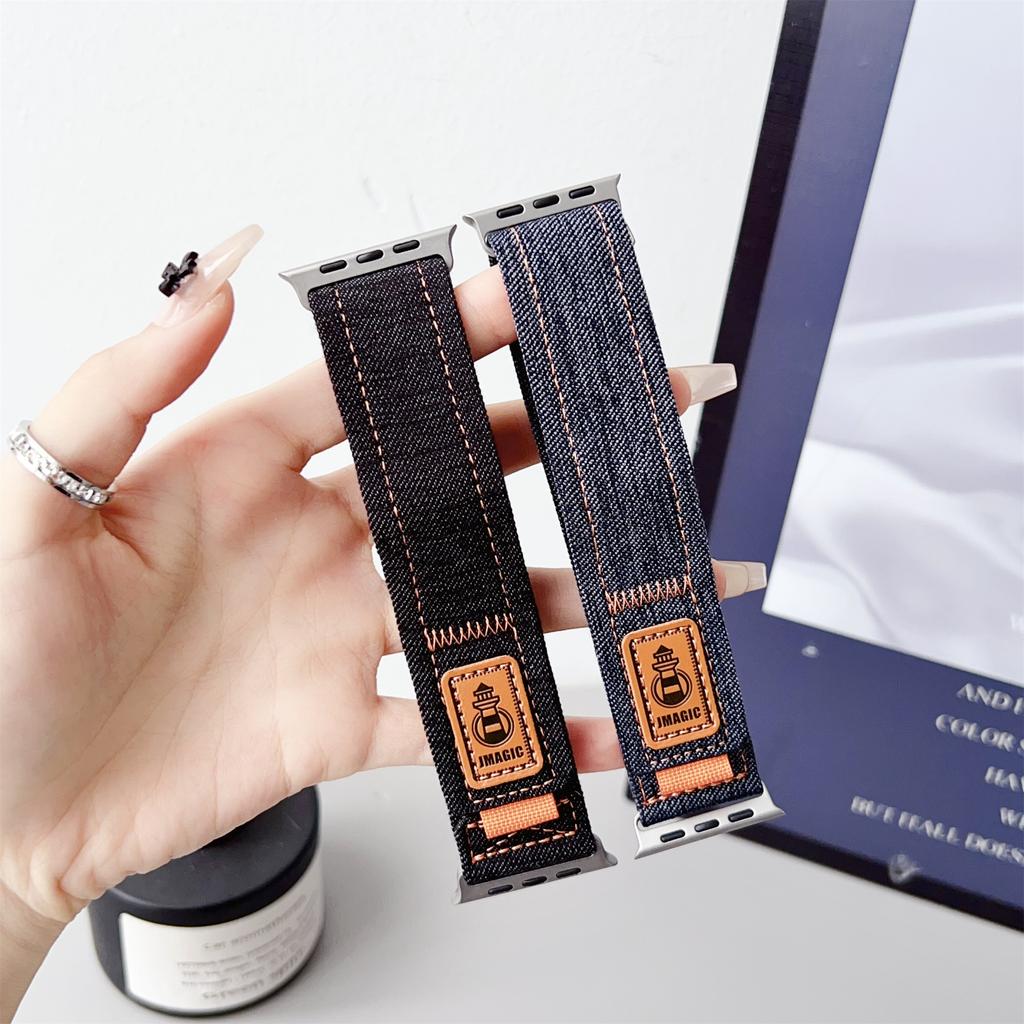 Nylon Canvas Watch Strap for Apple Watch Series 10 Ultra 9 8 7 SE 6 5 4 3 2 1 46mm 49mm 45mm 44mm 42mm Wrist Band