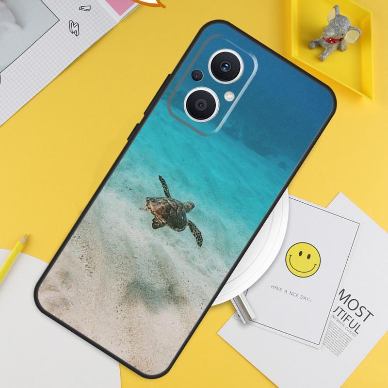Морская черепаха Океан Для OPPO Reno 14 12 11 10 13 Pro 8T 11F 12F 13F 14F 7 8 Lite OPPO Find X9 X8 X6 X5 Pro Чехол