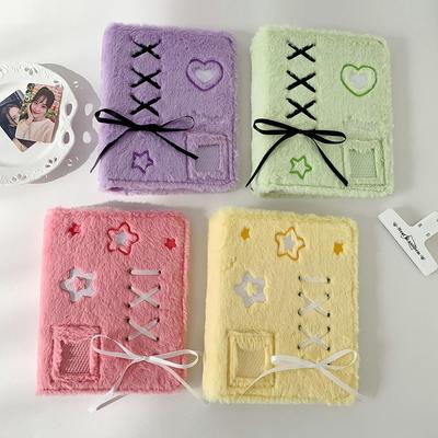 Плюшевый холдер для фотокарточек А5 Альбом для фотокарточек 10 страниц Обложка для журнала