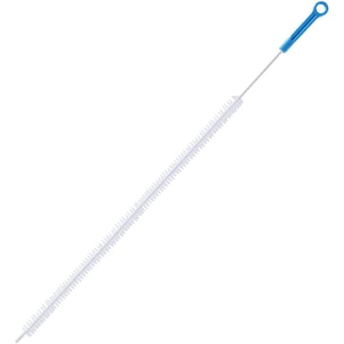 Blue Long Pipe Cleaner - Spiral Brush, for Toilet and Kitchen Cleaning, Unclogging Drains, Bendable, 1 Piece (Blue)