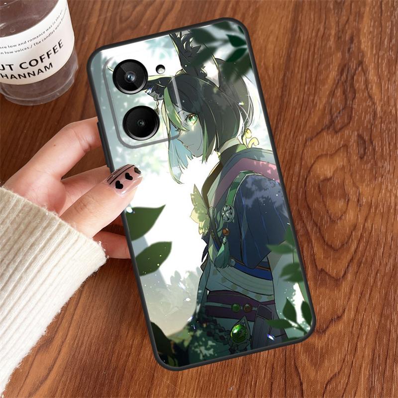 Чехол Genshin Impact Тигнари для Realme 10 11 12 13 14 15 Pro Plus C65 C71 C75 C55 C63 C61 C53 C67 C35 GT6 GT7 Pro