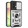 For Motorola Moto G84 5G Case Slide Lens Lid PC+TPU Kickstand Cell Phone Cover