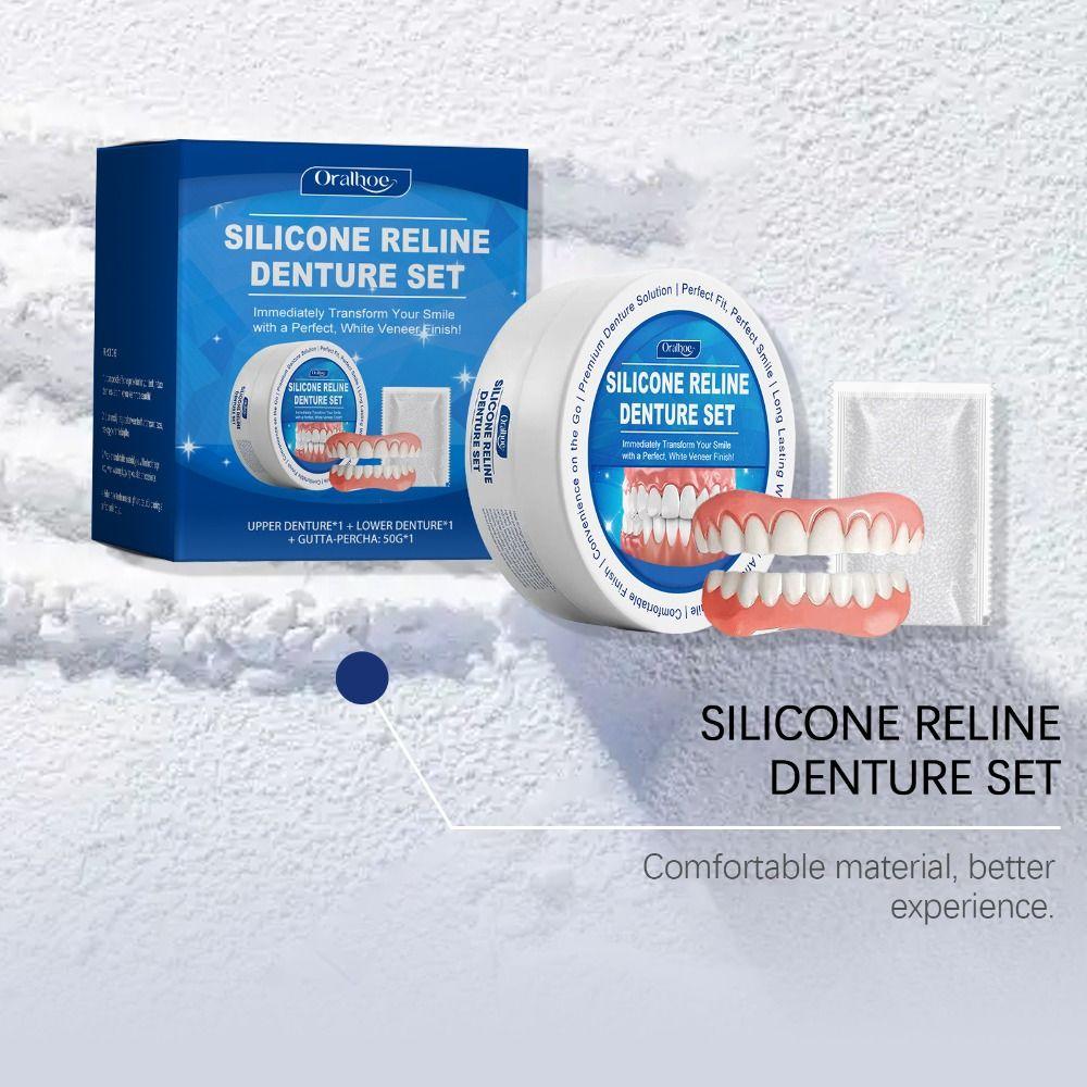 Soft Denture Silicone Reline Kit Silicone Instant Teeth New Denture Reline Kit For Men And Women