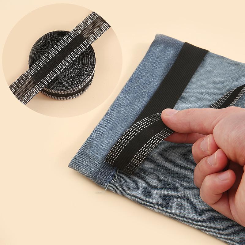 Pants Edge Shorten Self-Adhesive Tape for Trousers Legs Edge Shortening Tape Paste Hem Iron On Pants Jeans Clothes Adjustable
