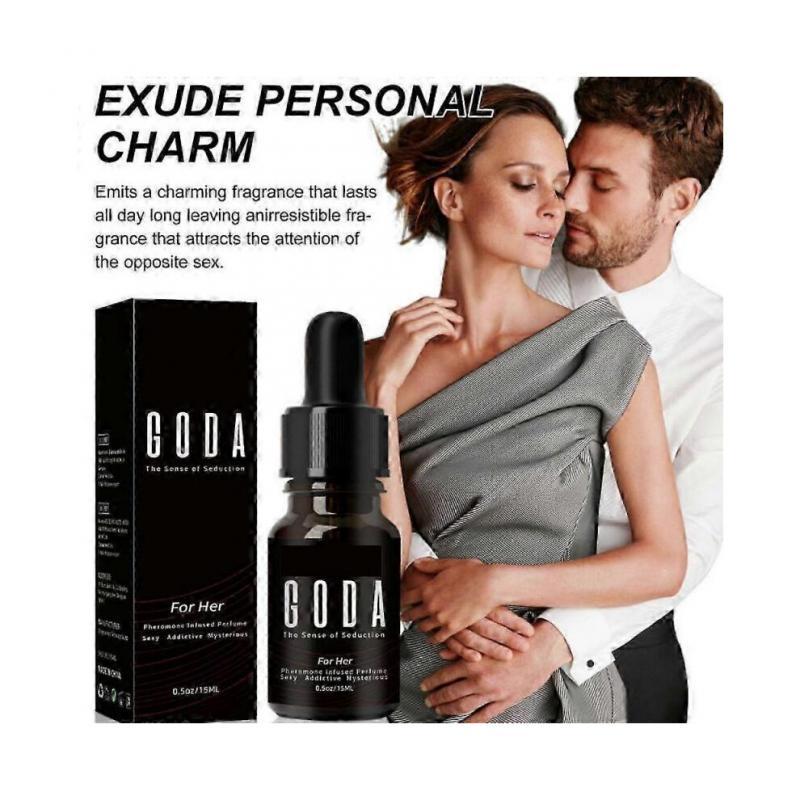 3X GODA for Her Pheromone Perfume for Women -15ml/0.50 fl. oz - Long-Lasting Women Fragrances with Jasmine and Rose - Floral Perfume Oil with Sweet