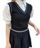 WEGO PHILLY Line Vest Docking Short Size Black Shirt, Girly, Sleeve, Women's, F,