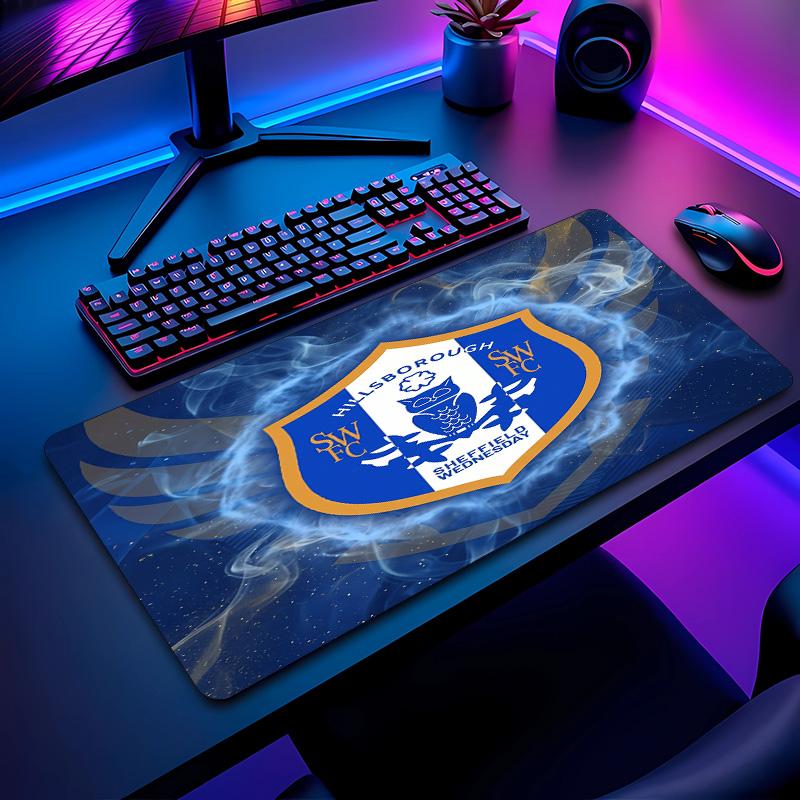 Sheffield Wednesday Football Pattern Mouse Pad Non?Slip Rubber Base Gaming Mousepad For Desk Office Home