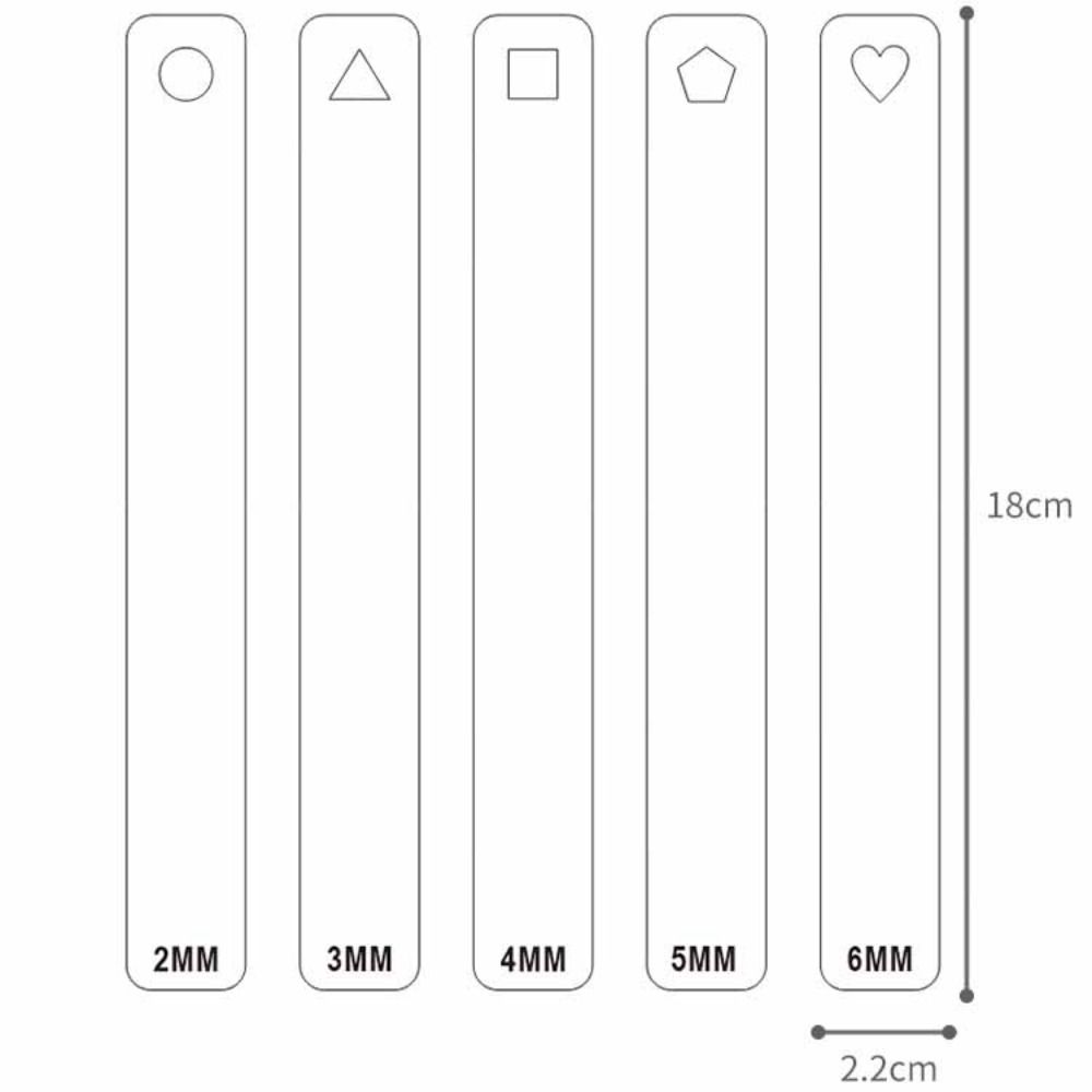 2 шт./компл. прозрачная линейка толщины глины, акриловая линейка для самостоятельного изготовления, роликовая керамическая полимерная линейка