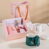 Керамическая кружка простая модная подарочный набор сумочка полотенце мишка сувенир открытие практичный подарок чашка для питья