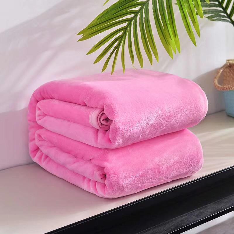 Flannel Fleece Luxury Blanket Throw Lightweight Cozy Plush Microfiber Solid Blanket