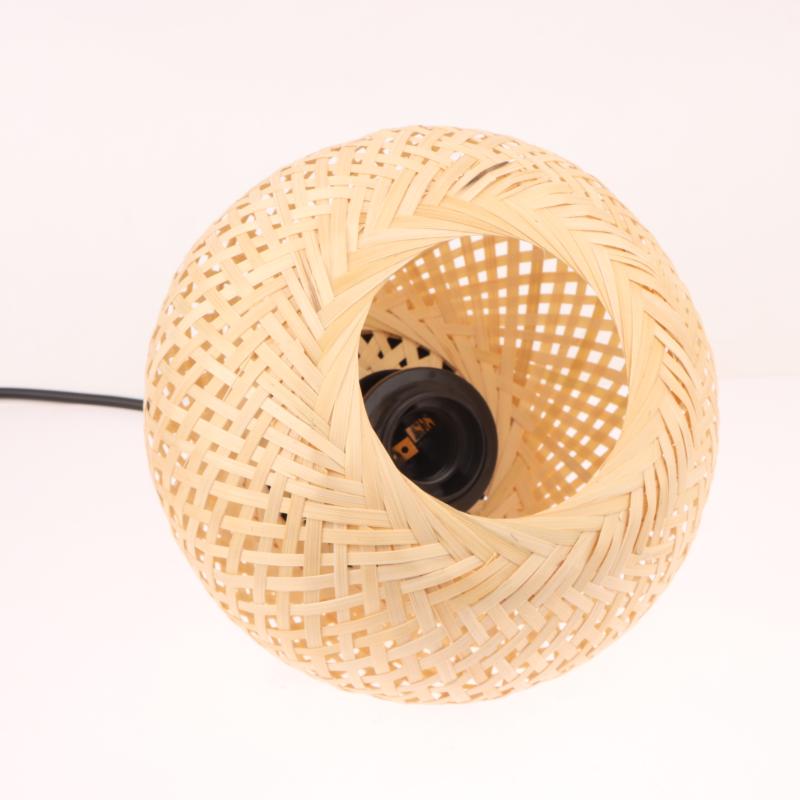 Bamboo Lampshade Ceiling Pendant Lamp Hanging Lamp Handmade Rattan Light Fixture For Restaurant Dining Room Indoor Lighting