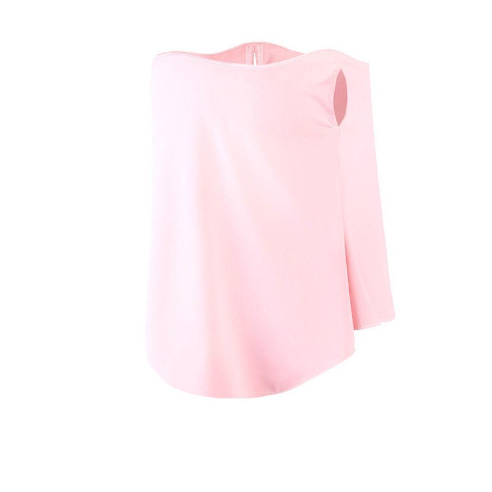 With Neck Flap Sunscreen Face Mask Veil Pure Color Driving Face Shield Veil  Female/Male