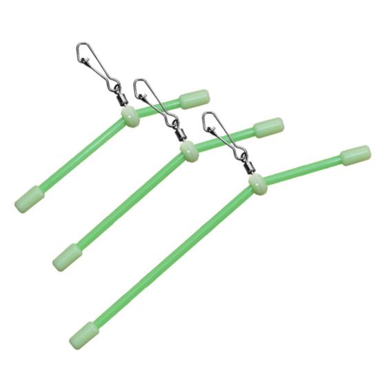 5Pcs Rotatable Hook Luminous Fish Line Lure Connector Balance for Sea Fishing