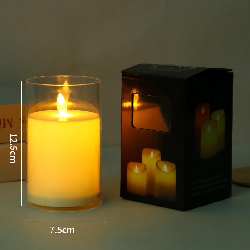 LED Simulated Glass Cup Candle Light – Creative Wedding & Birthday Decor