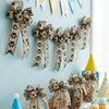 2rolls Of Velvet Ribbon With Paw Print Pattern, Suitable For Pet Dogs, Width 1.97inch, Total Length 236.22inch, Bone Pattern, Used For Crafts, Bows