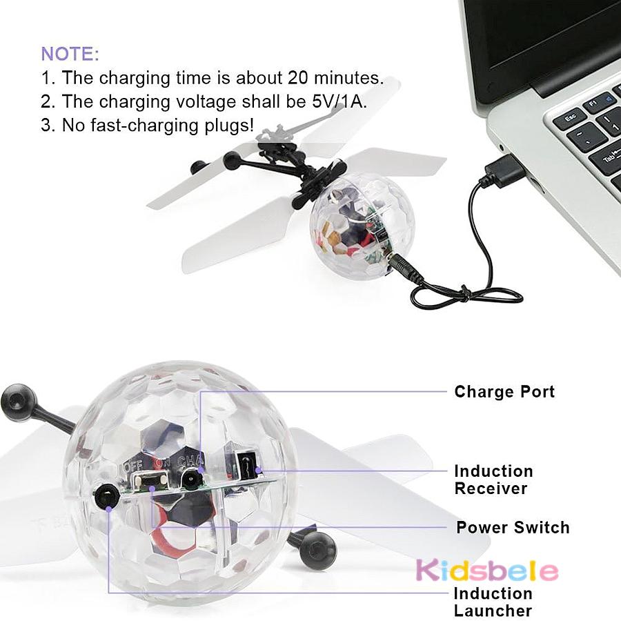 Kids Gesture Sensing Magical Flying Fairy Remote Control Electric Remote Control Toy Simulated Creative Princess Flying Toy