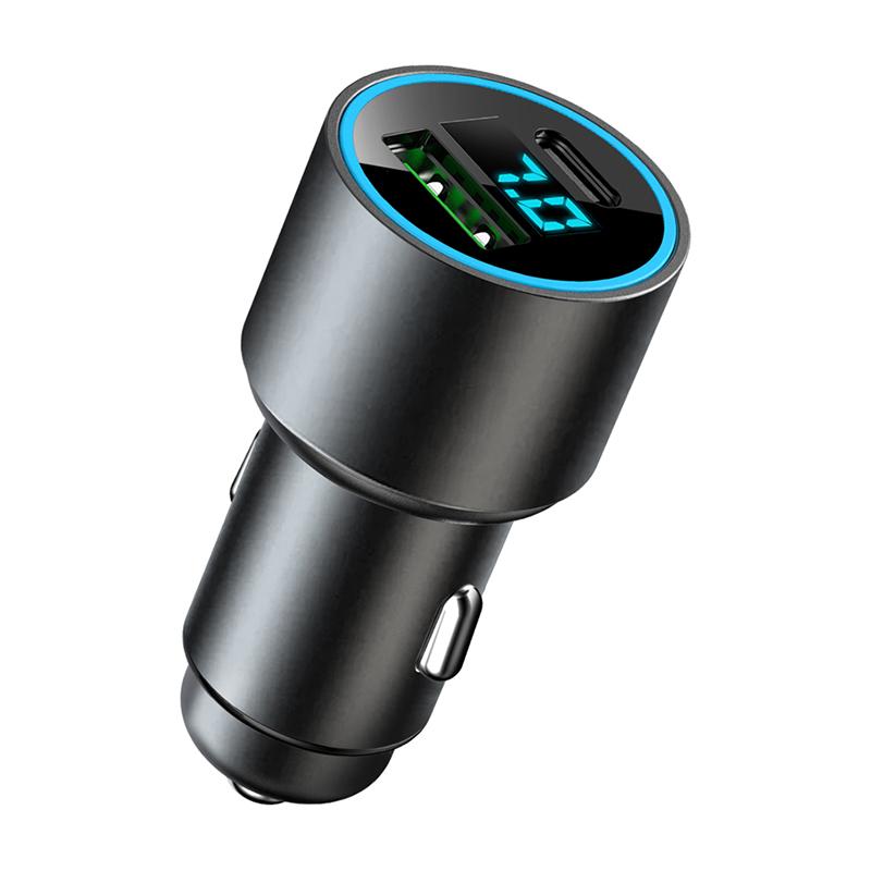 Автомобильное зарядное устройство Pd 30 Вт USB C с монитором напряжения Адаптер супер быстрой зарядки для Iphone Ipad Samsung Oppo Vivo 100 Вт Max для Huawei