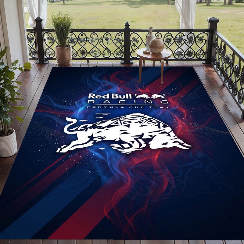 Мягкий напольный ковер с узором Red Bull Racing, ковер для гостиной, декоративный коврик для украшения дома