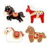 Brooch Pin 2026 Zodiac Horse Brooch Zinc Alloy Enamel Shirt Collars Scarves Badge Traditional Culture Jewelry