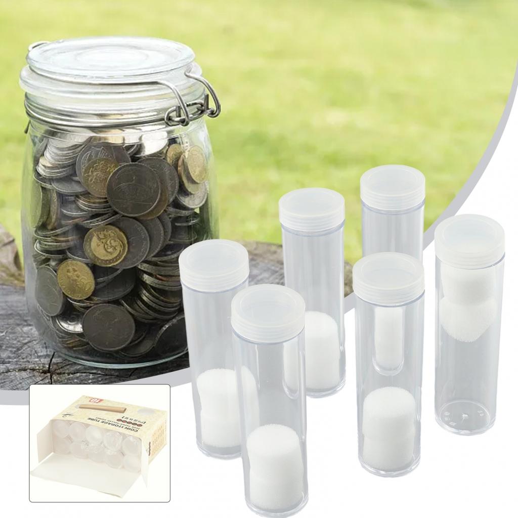 Вмещает 40 монет Коробка для коллекции монет Защита 10 штук