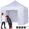 ABCCANOPY брезентовая палатка с крышей, 4 боковыми шторами, 1 боковой дверью, соединенными большим 3 регулируемым элементом, поставляется с роликовым высокопрочным шестом с одним касанием, (3